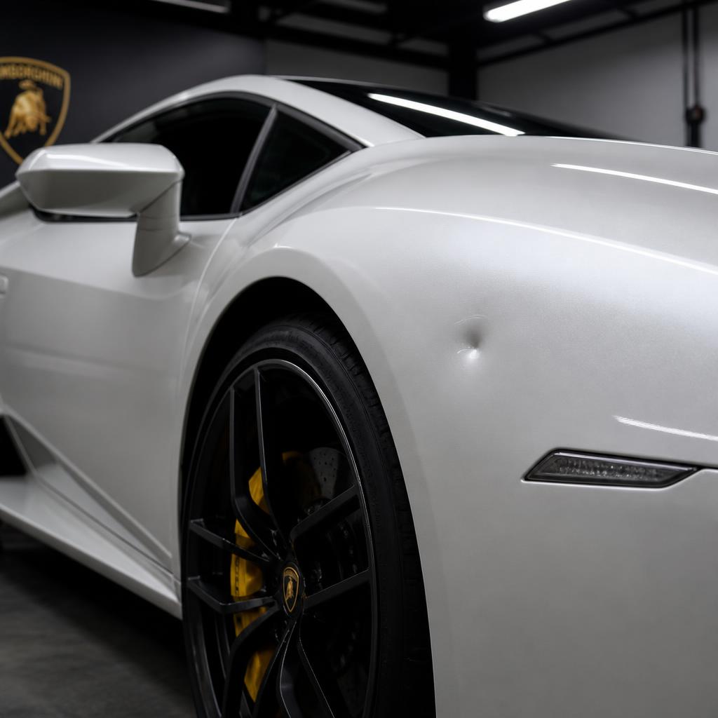 Lamborghini Huracán — front fender — before repair