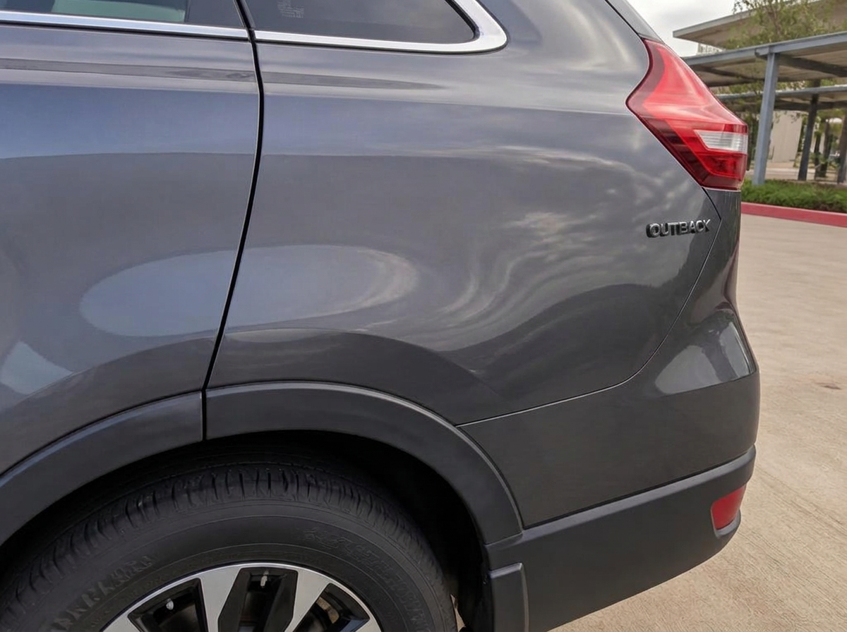 Subaru Outback — rear quarter — after paintless dent repair